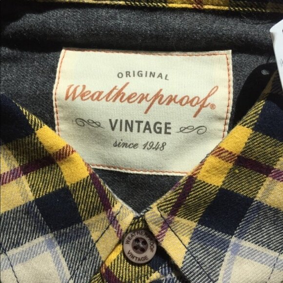Weatherproof Vintage Buffalo Plaid Shirt Jacket Shacket - Picture 7 of 11